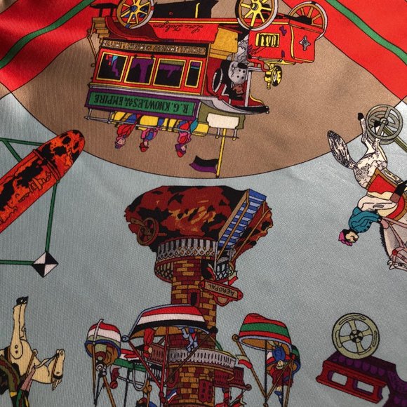 Hermes Authentic Les Clefs De Notre Enfance Scarf - Picture 7 of 11